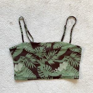 Forever 21 Tropical Print Crop Top